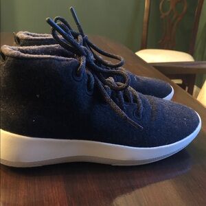 Allbird black wool all weather high top sneaker